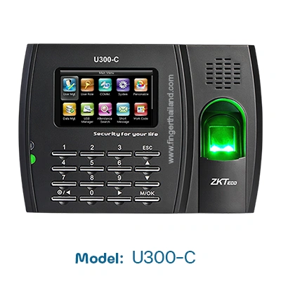 เครื่องสแกนลายนิ้วมือลงเวลา  ZKTeco U3000-c รองรับ 3000 นิ้ว เชื่อมต่อ Wifi/Lan/USB