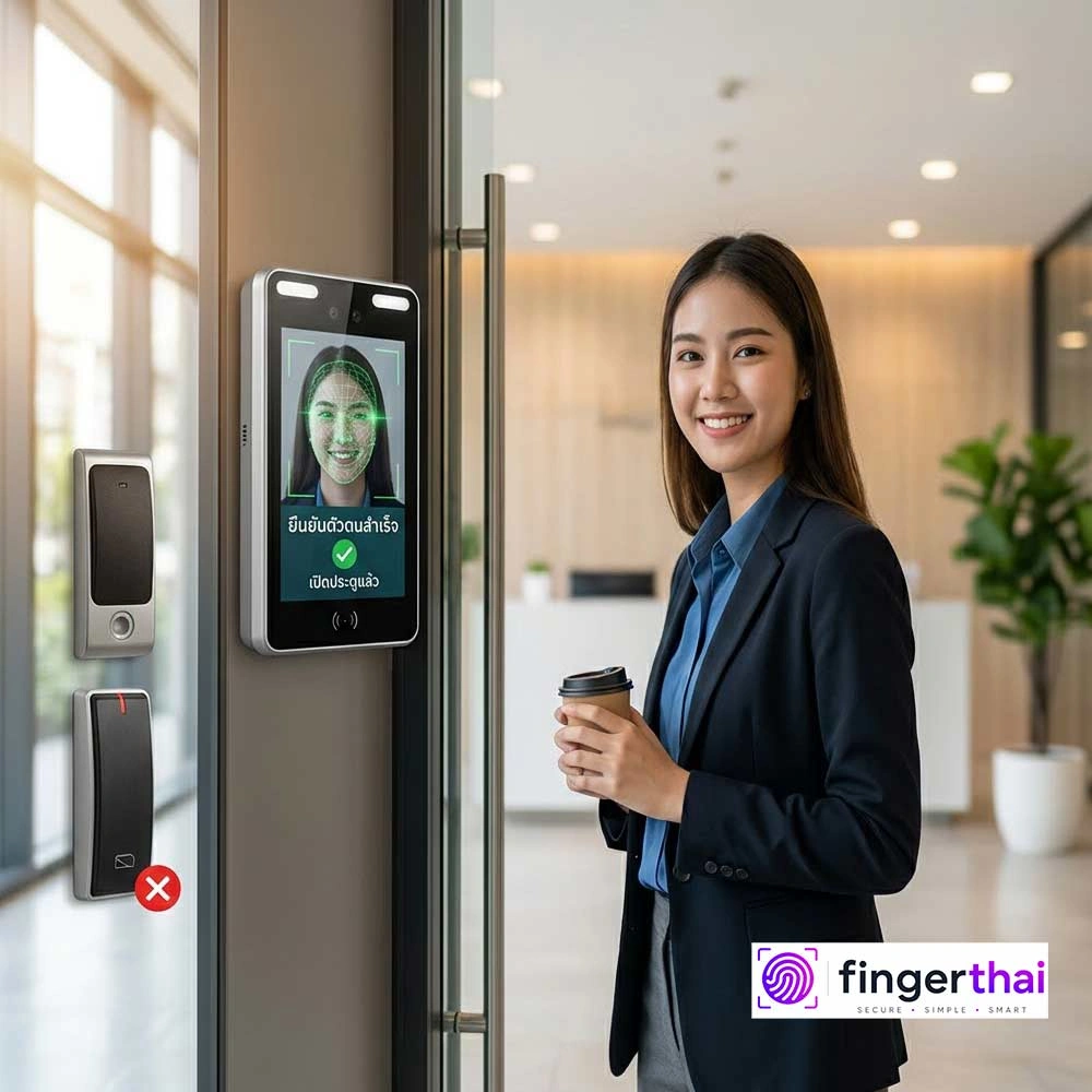 เครื่องสแกนใบหน้าล็อกประตูคืออะไร? ทำไมธุรกิจยุคใหม่จึงเลือกใช้แทนคีย์การ์ด