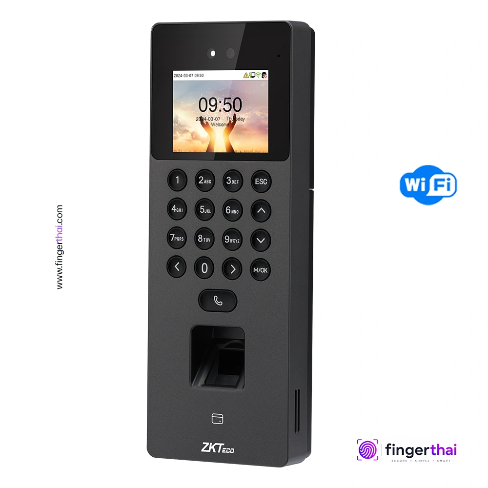 ZKTeco SenseFace 2A เครื่องสแกนใบหน้า ลายนิ้วมือ และบัตร RFID พร้อมระบบลงเวลาทำงานและควบคุมประตูอัจฉริยะ เครื่องสแกนลายนิ้วมือ