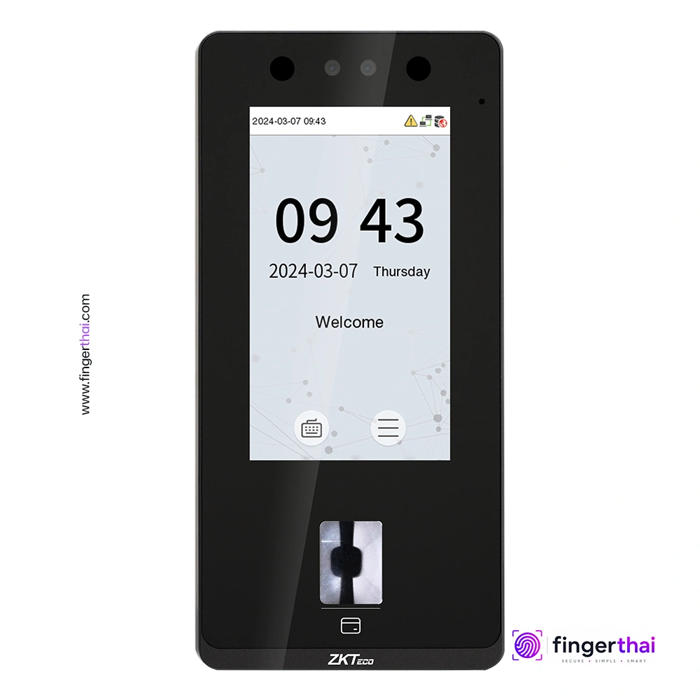 ZKTeco SenseFace 4A เครื่องสแกนใบหน้า AI ลายนิ้วมือ และบัตร RFID เครื่องสแกนลายนิ้วมือ