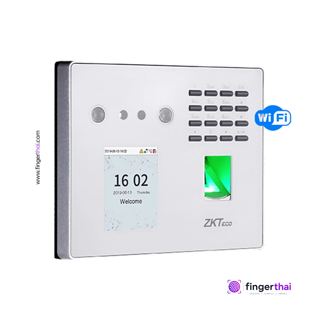 ZKTeco MB40 เครื่องสแกนใบหน้า ลายนิ้วมือ และบัตร RFID สำหรับลงเวลาทำงานและควบคุมประตู เครื่องสแกนลายนิ้วมือ