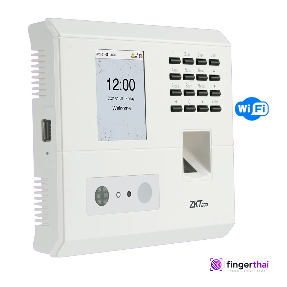 ZKTeco MB10 เครื่องสแกนใบหน้าและลายนิ้วมือบันทึกเวลาทำงาน